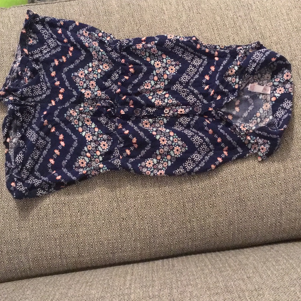 Girls flower summer romper